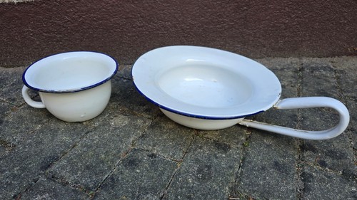 Nachttopf vintage weiß aus - -,