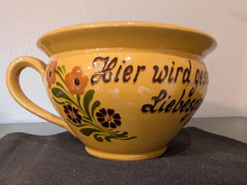 Nachttopf hier wird - "hier,