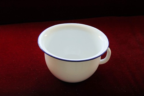 Vintage pisspott emaillierter - pisspott,
